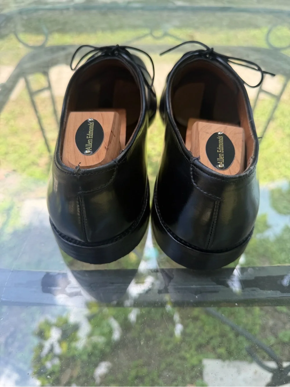 Allen Edmonds Park Avenue Black Cap Toe Oxford Dress Shoes Mens 10.5 C USA